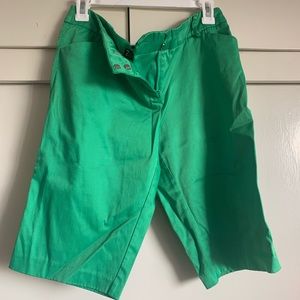Spring time green Bermuda shorts